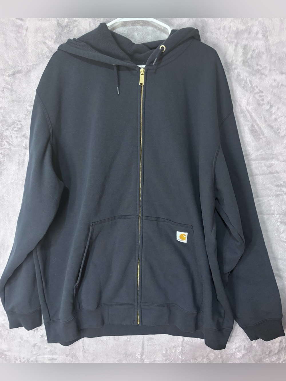 Carhartt Marquette Rain Defender Full Zip Hoodie New Navy Mens 3XL Loose Fit
